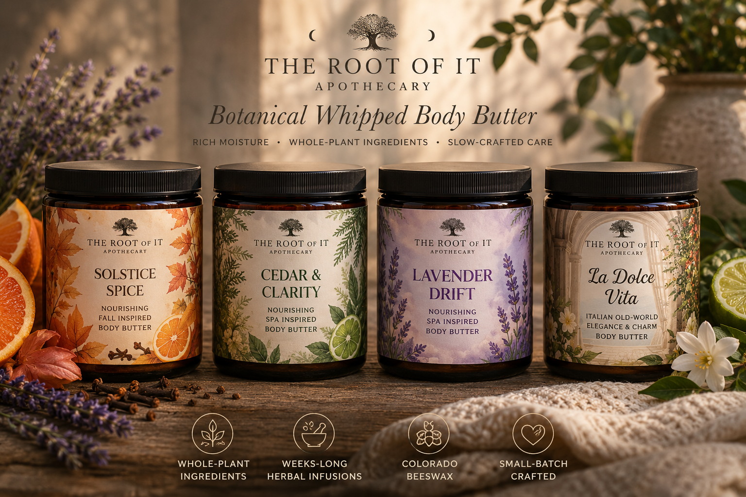 Botanical Whipped Body Butter: Ultra-Rich Herbal Moisturizer for Dry Skin