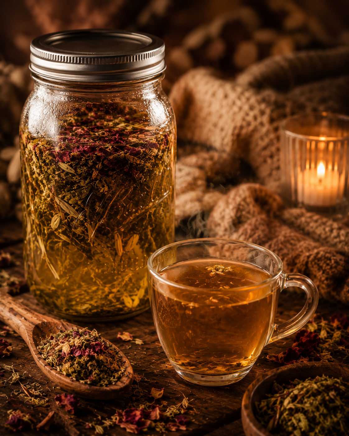 Repletion & Restoration Tea: Mineral-Rich Herbal Infusion for Recovery, Burnout & Daily Nourishment