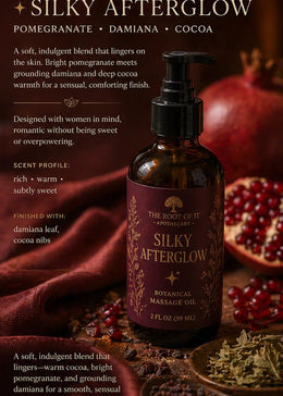 Damiana Massage Oil | Desire, Warmth, Connection and Sensual Ritual