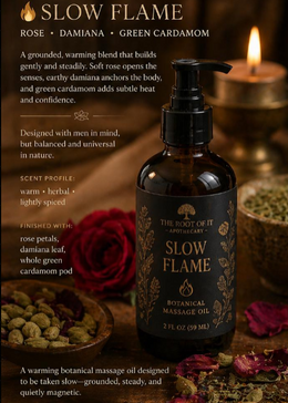 Damiana Massage Oil: Desire, Warmth, Connection and Sensual Ritual