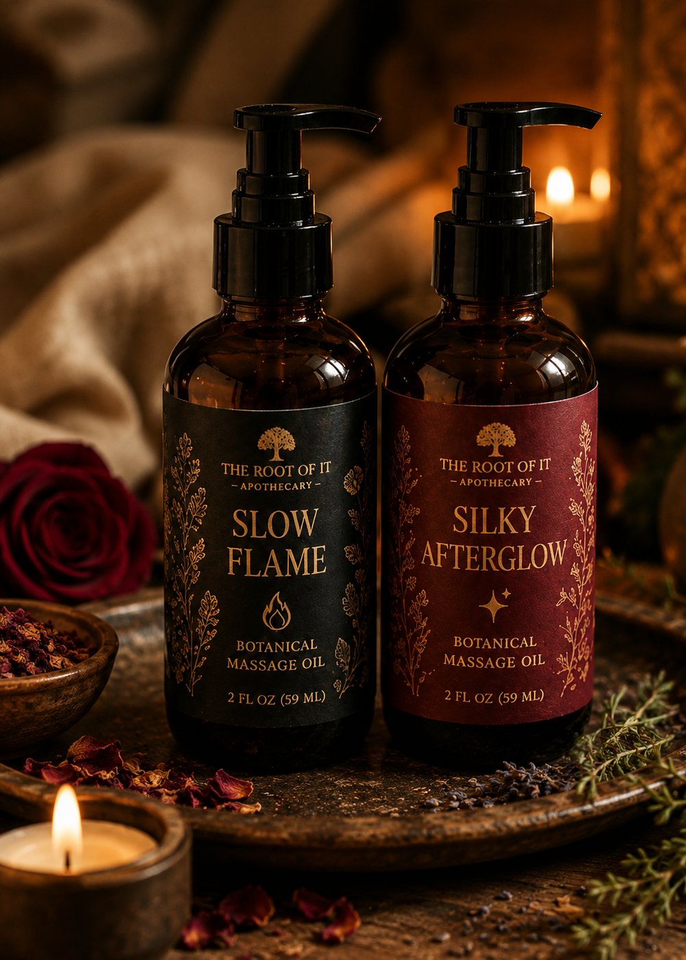 Damiana Massage Oil: Desire, Warmth, Connection and Sensual Ritual