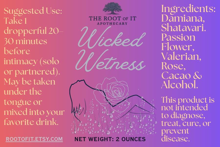 His & Hers Tincture Sets | Naughty Nectar, Wicked Wetness and Wild Wood | Herbal Couples Gift Bundle for Date Night or Anniversary Gift
