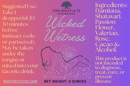 His & Hers Tincture Sets | Naughty Nectar, Wicked Wetness and Wild Wood | Herbal Couples Gift Bundle for Date Night or Anniversary Gift