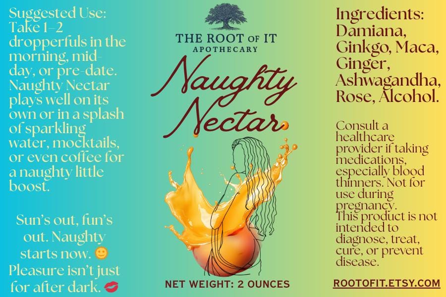 His & Hers Tincture Sets | Naughty Nectar, Wicked Wetness and Wild Wood | Herbal Couples Gift Bundle for Date Night or Anniversary Gift