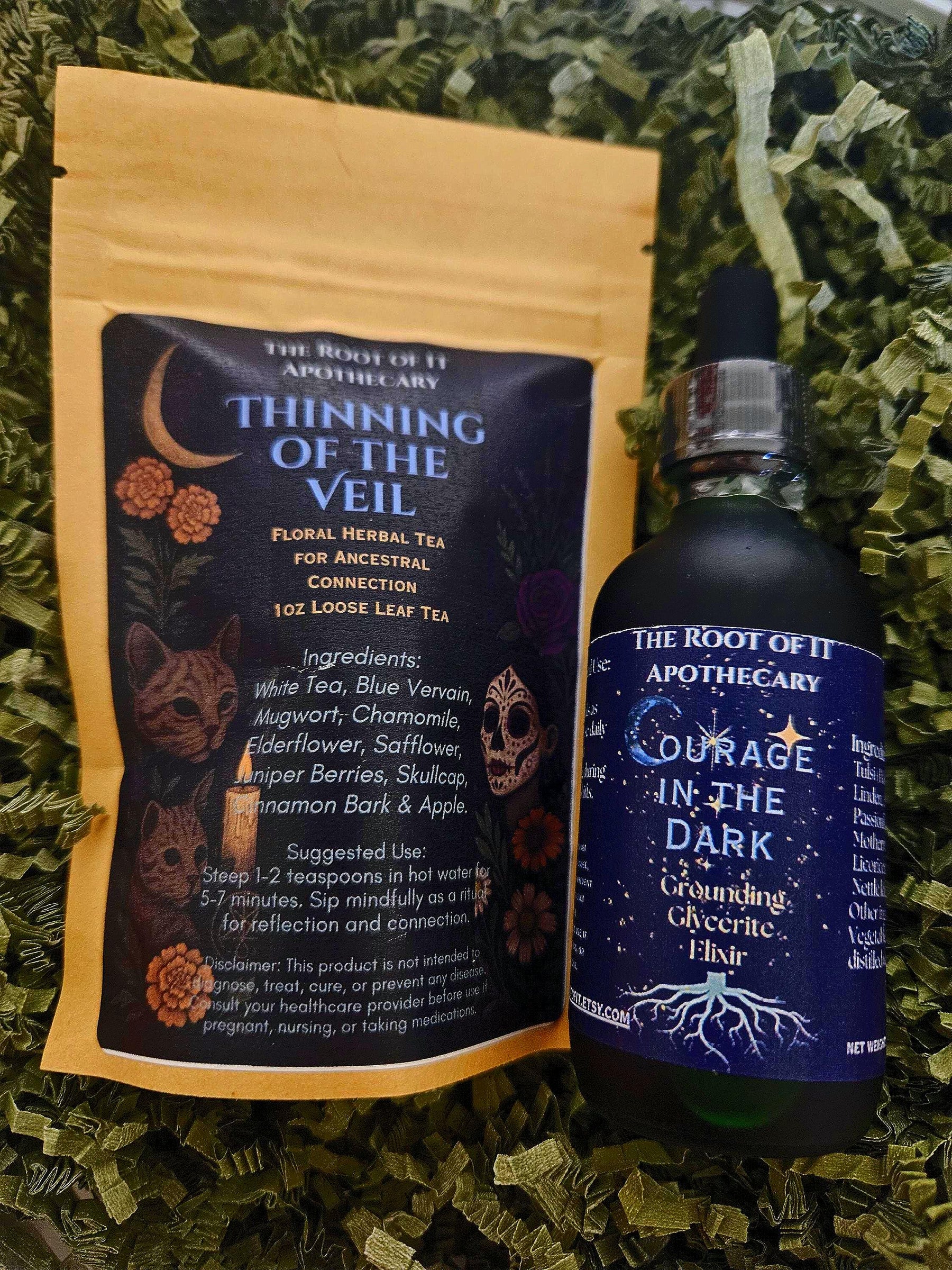 Courage in the Dark | Alcohol-Free Glycerite for Emotional Balance & Nervous System Nourishment