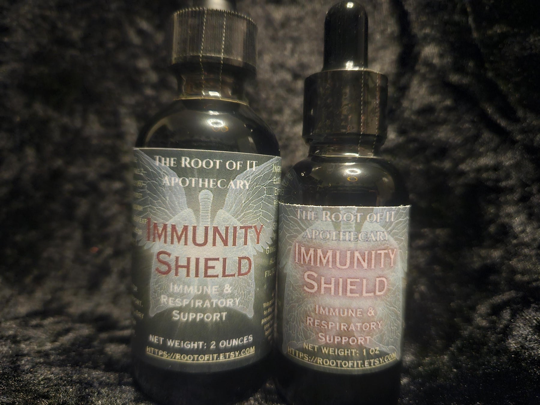 Immune Shield Elixir | Elderberry, Echinacea & Reishi Herbal Tincture | Seasonal Wellness Blend