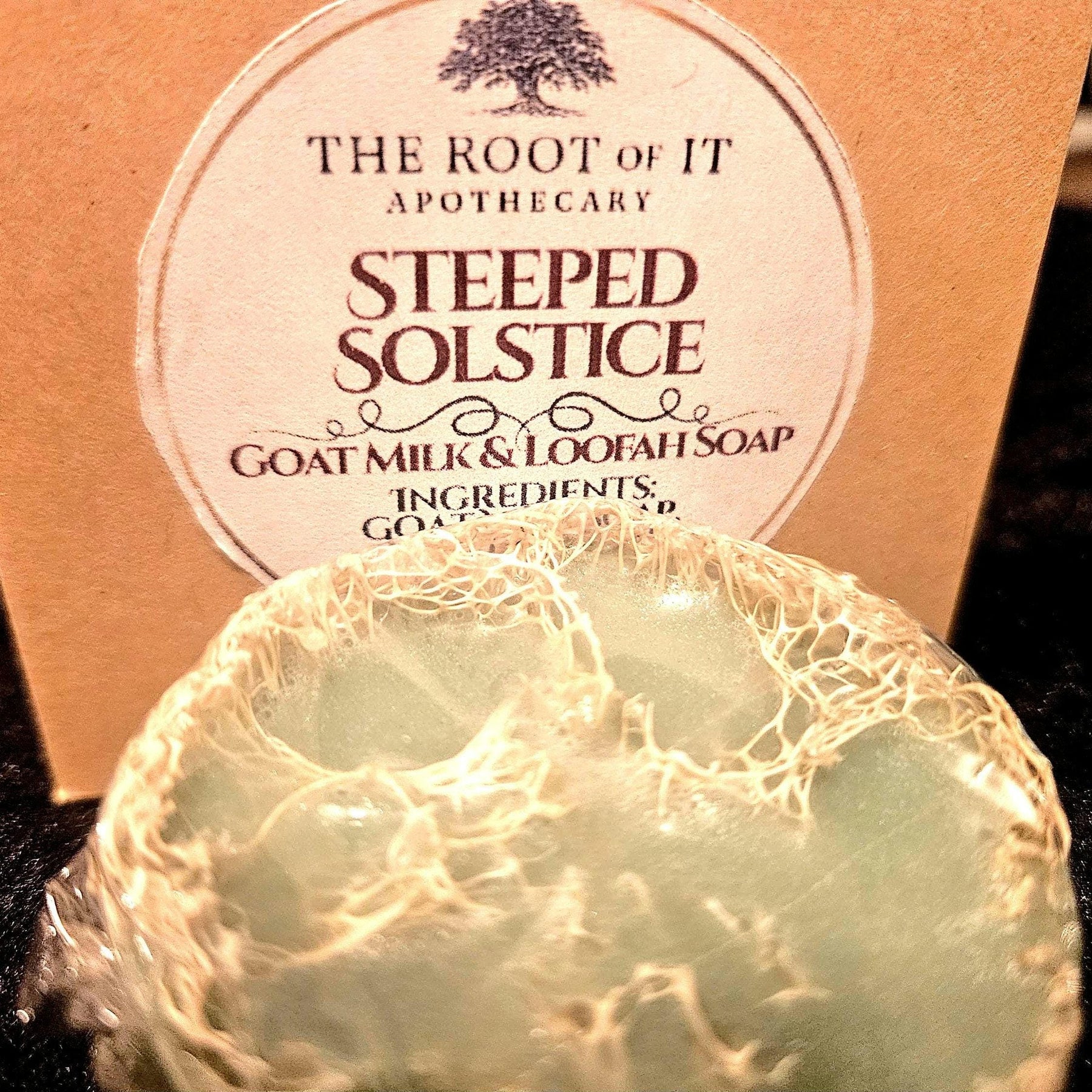 Goat Milk Loofah Soap | Exfoliating Handmade Bar, Winter Scents