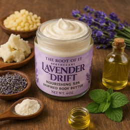 Lavender & Peppermint Herbal Body Butter • Ultra-Rich and Natural Moisturizer