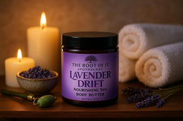 Lavender & Peppermint Herbal Body Butter • Ultra-Rich and Natural Moisturizer
