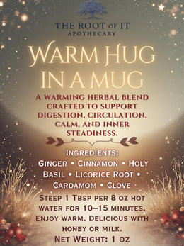 Warm Hug in a Mug Tea | Warming Spice Herbal Blend | Tulsi, Cardamom & Clove | Cozy Chai-Style Tea