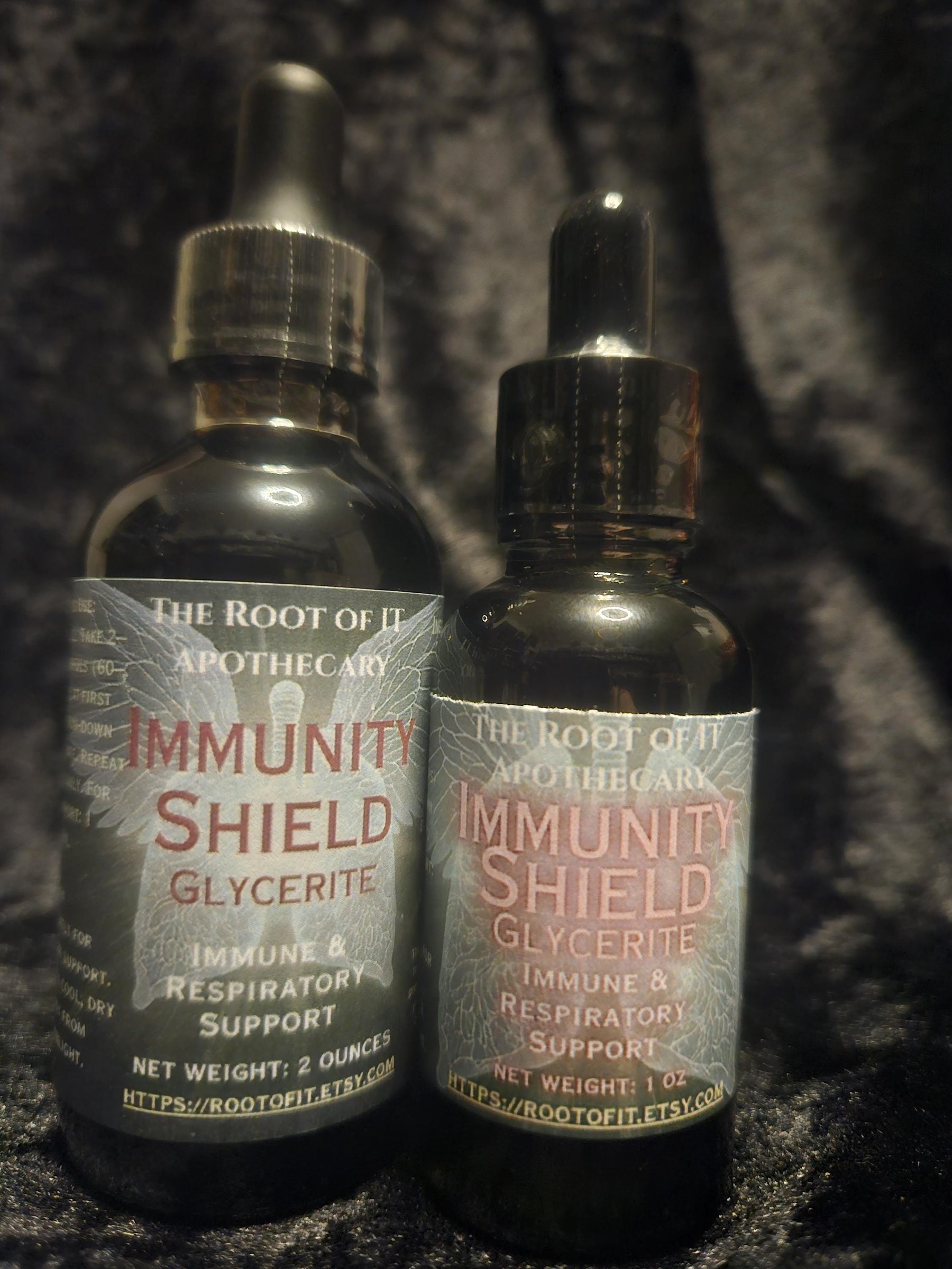 Immune Shield Elixir | Elderberry, Echinacea & Reishi Herbal Tincture | Seasonal Wellness Blend