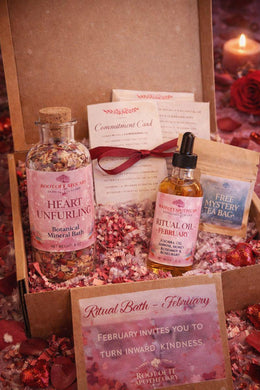 Ritual Bath Box Subscription – Herbal Soak, Body Oil & Card Set