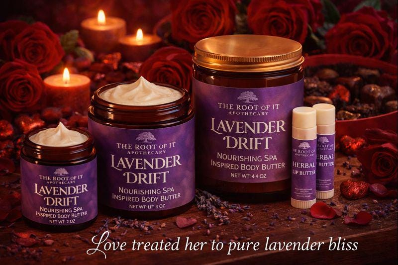 Lavender & Peppermint Herbal Body Butter • Ultra-Rich and Natural Moisturizer