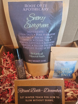 Ritual Bath Box Subscription – Herbal Soak, Body Oil & Card Set