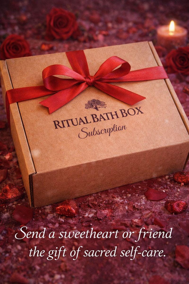 Ritual Bath Box Subscription – Herbal Soak, Body Oil & Card Set