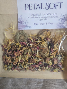 Herbal Facial Steam | Spa Gift Set | Glow & Gather • Petal Soft • Clear Head | Botanical Steamer