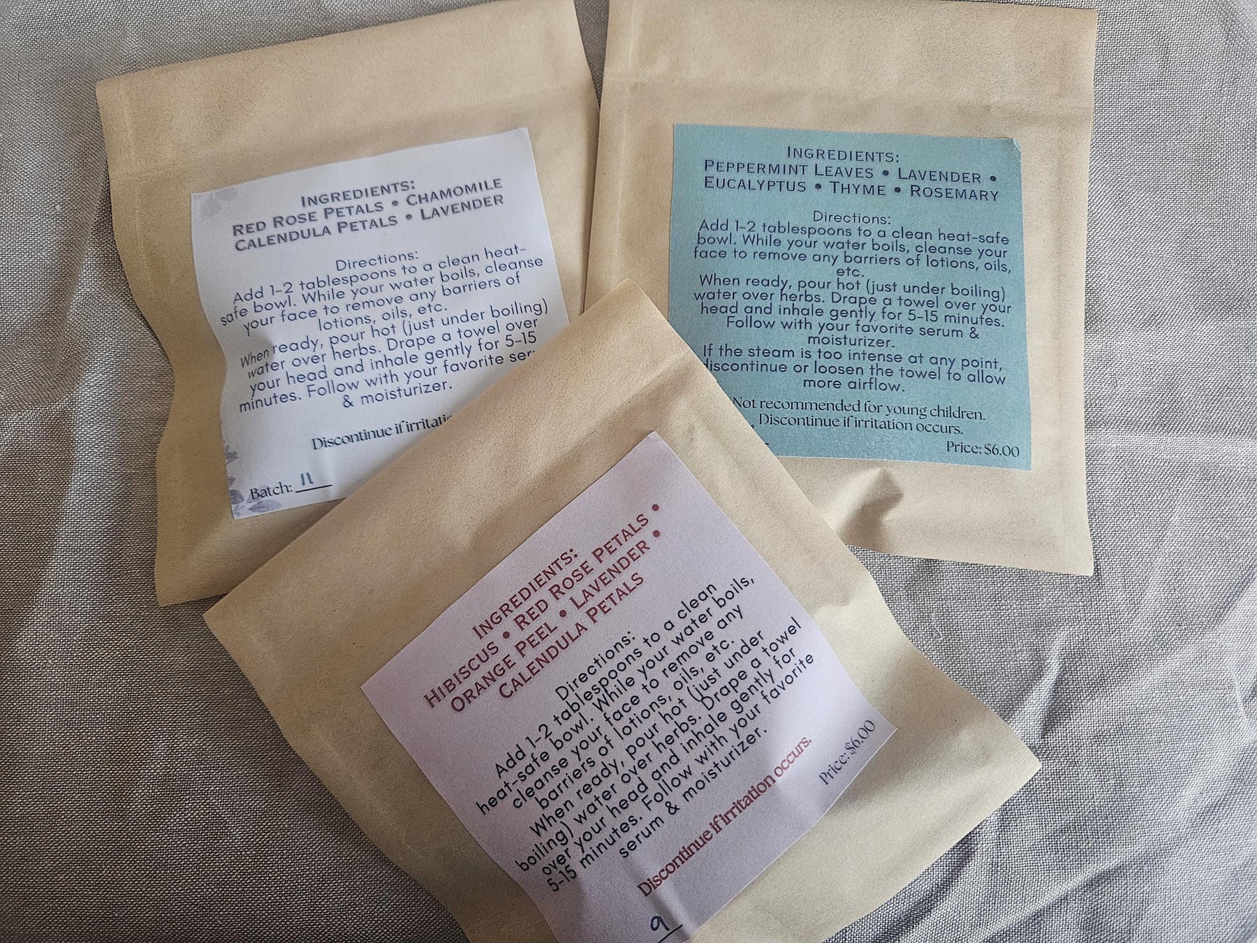 Herbal Facial Steam | Spa Gift Set | Glow & Gather • Petal Soft • Clear Head | Botanical Steamer