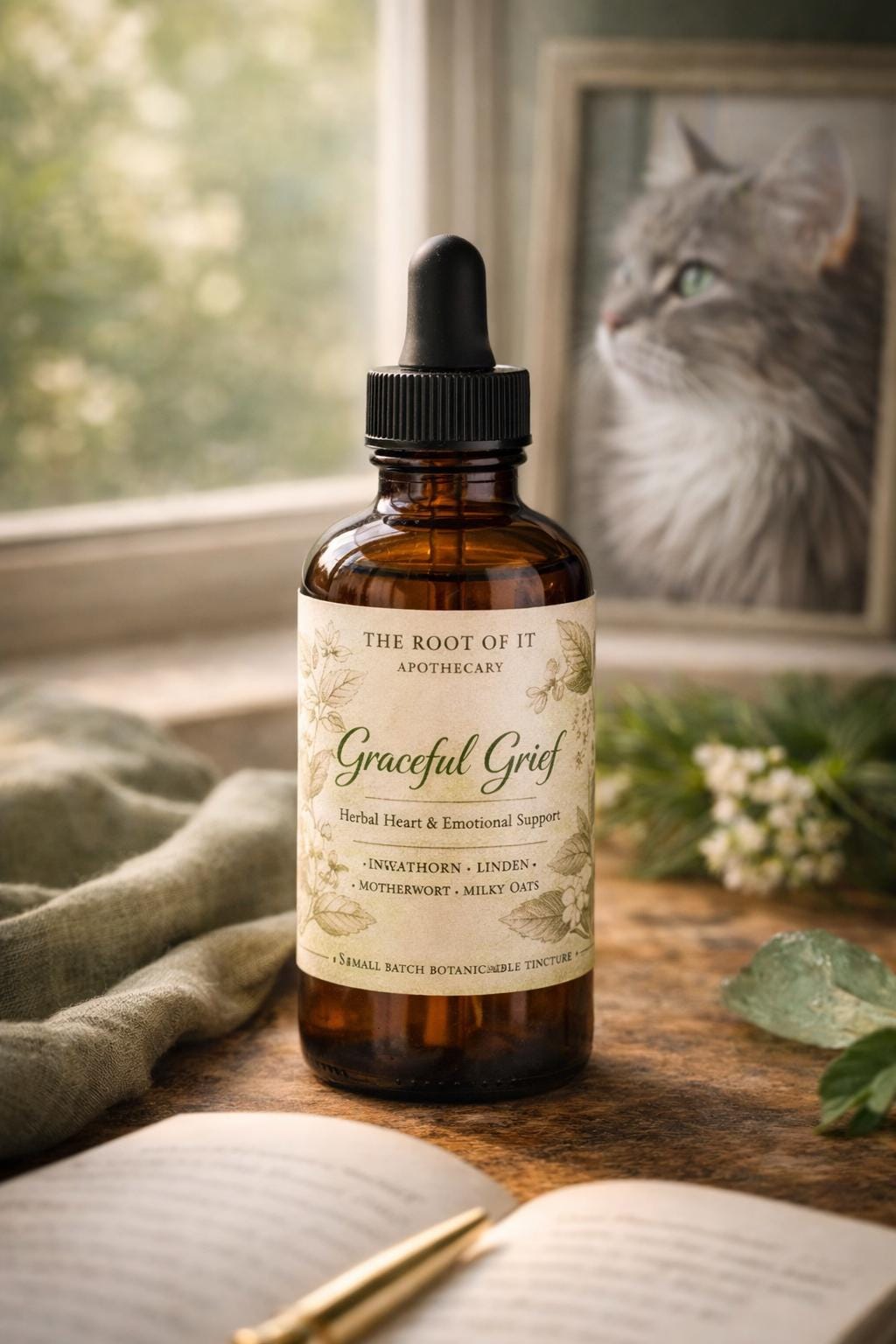 Graceful Grief | Herbal Tincture for Times of Loss & Transition | Heart-Centered Ritual Blend