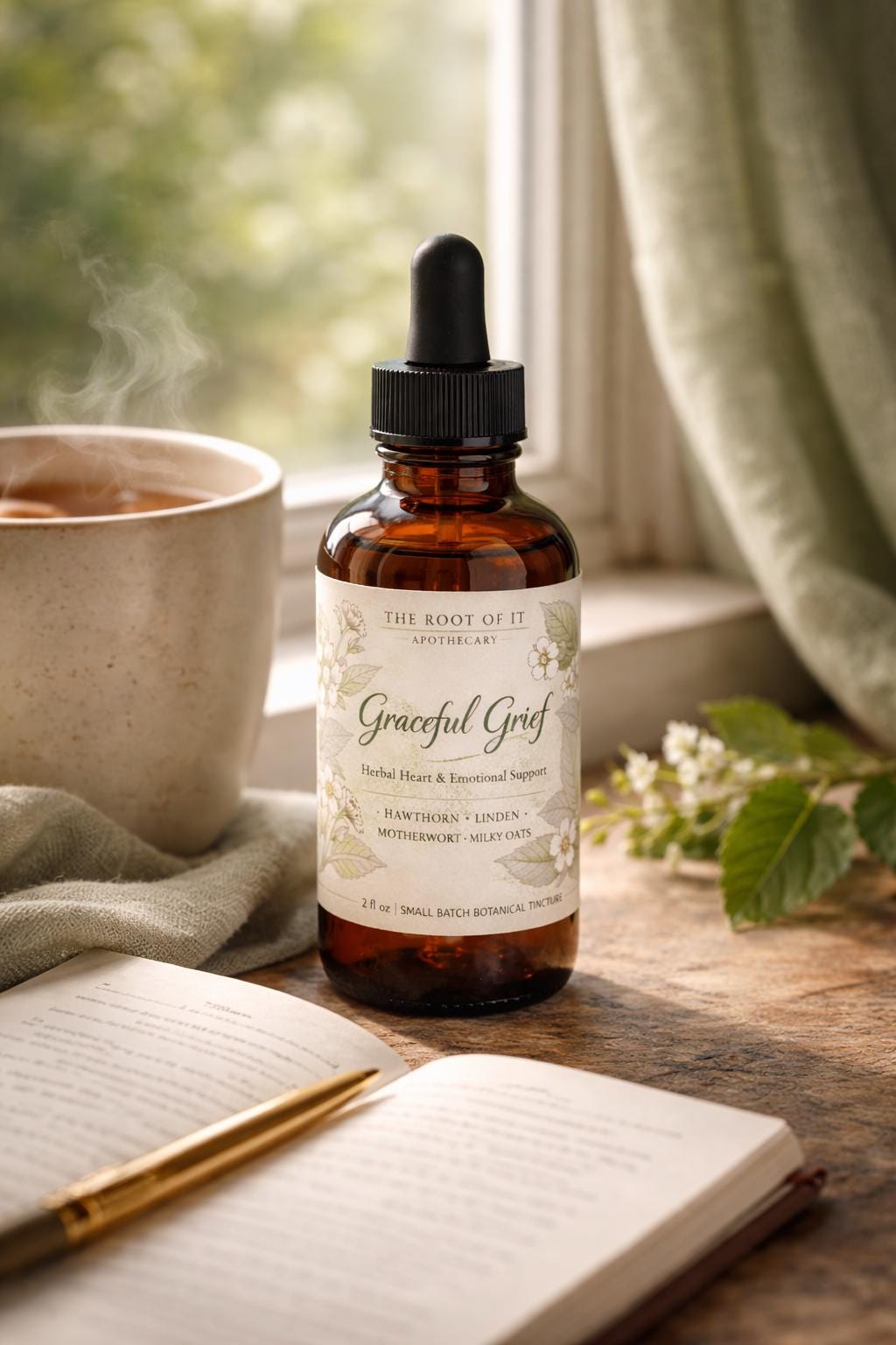 Graceful Grief | Herbal Tincture for Times of Loss & Transition | Heart-Centered Ritual Blend