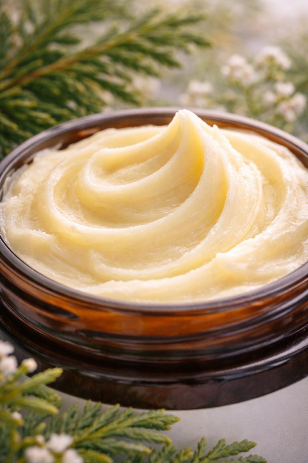 Mountain Air Whipped Shea Body Butter | Cedarwood Herbal Skin Care (Small Batch)
