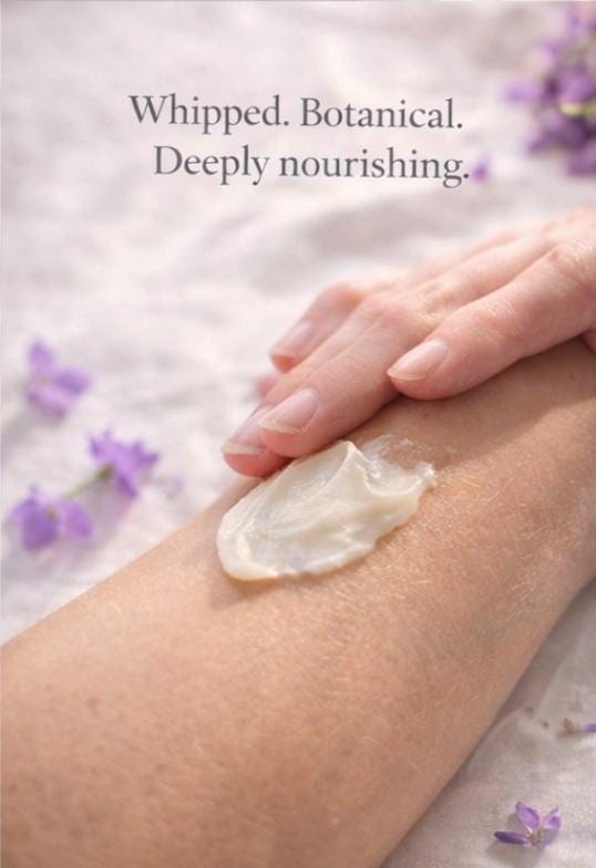 Lavender & Peppermint Herbal Body Butter • Ultra-Rich and Natural Moisturizer