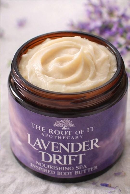 Lavender & Peppermint Herbal Body Butter • Ultra-Rich and Natural Moisturizer