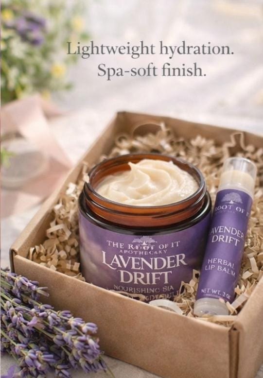 Lavender & Peppermint Herbal Body Butter • Ultra-Rich and Natural Moisturizer