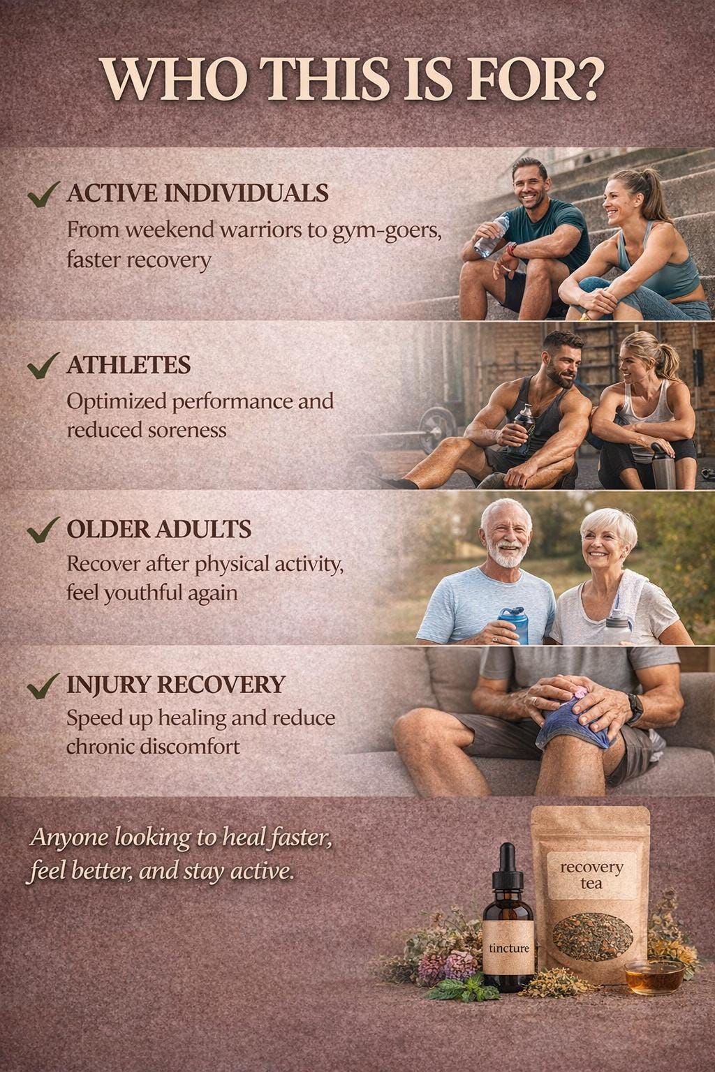 Sore Muscle Recovery Kit | Herbal Support After Massage, Bodywork & Physical Therapy