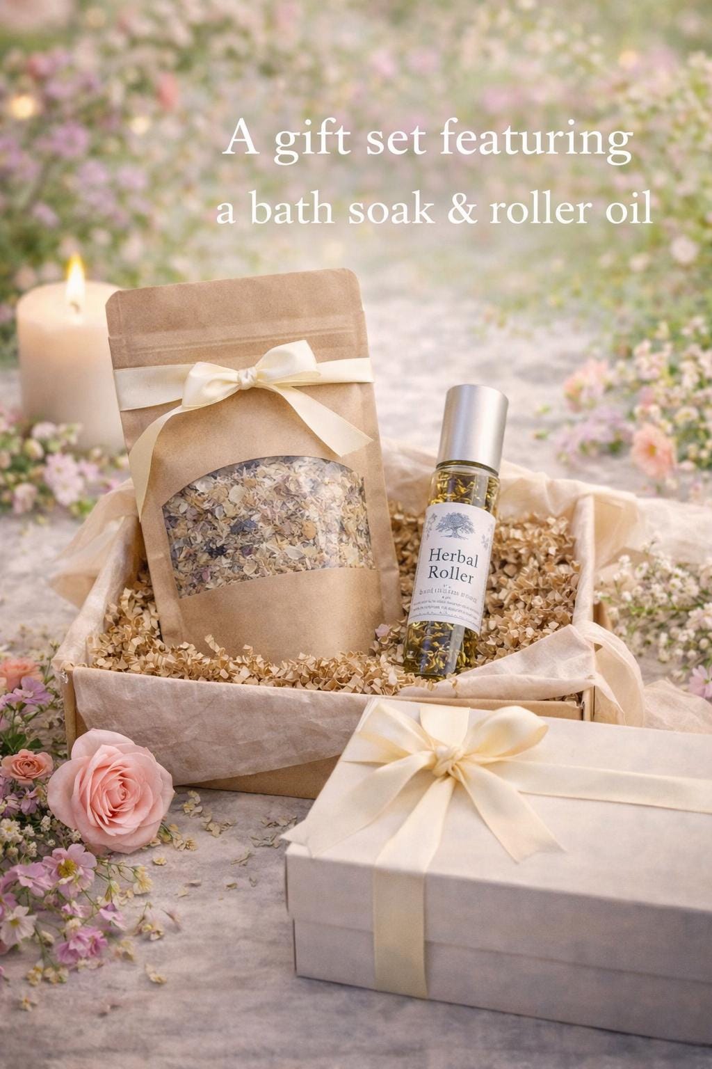 Ritual Bath Box Subscription – Herbal Soak, Body Oil & Card Set