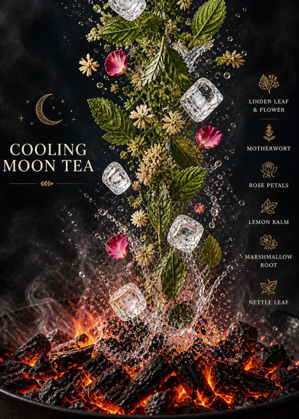 Cooling & Calming Tea Blend | Botanical Wellness Tea for Rest and Balance