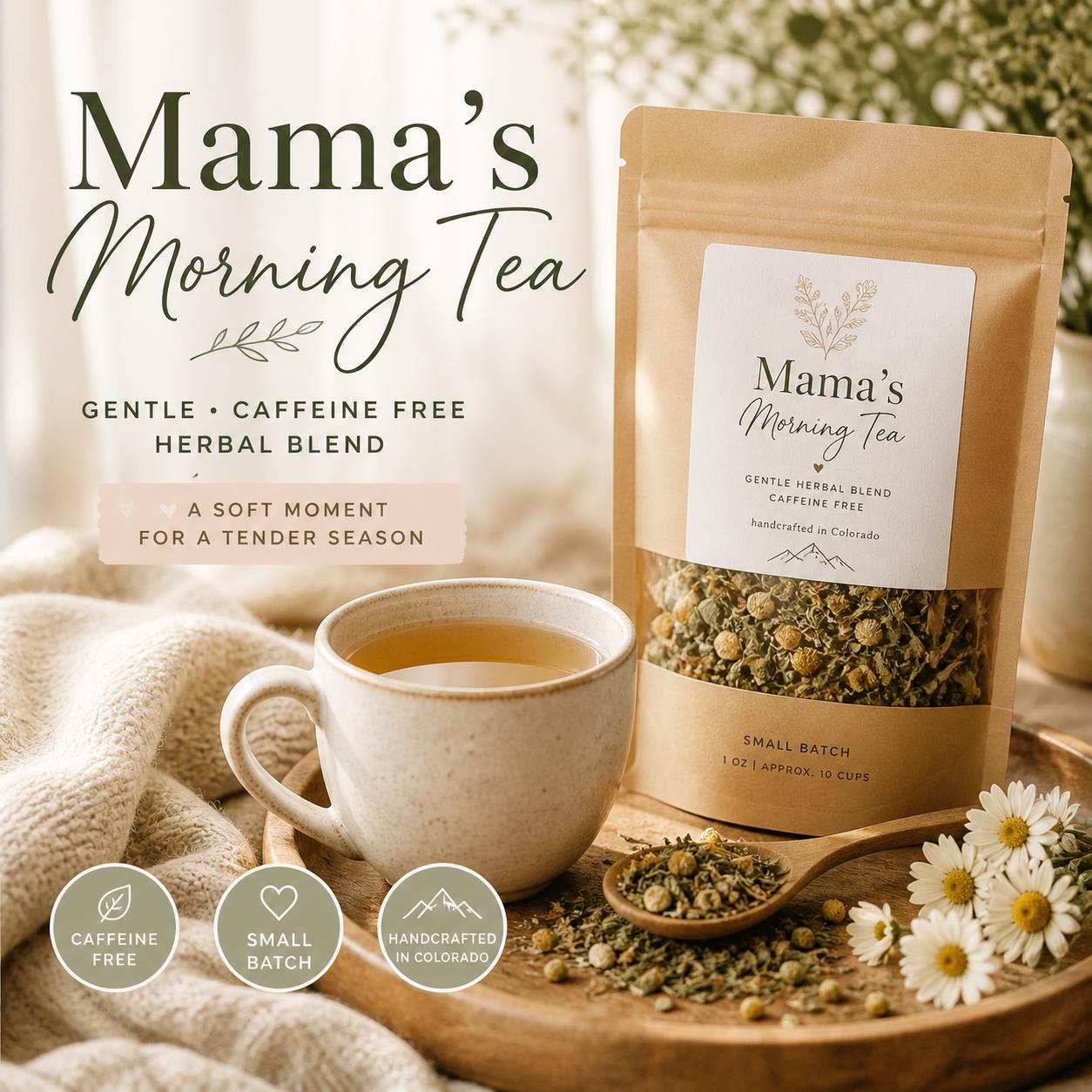 Mama’s Morning Tea – Gentle Herbal Tea with Mint, Lemon Balm & Ginger for Mom's To-Be