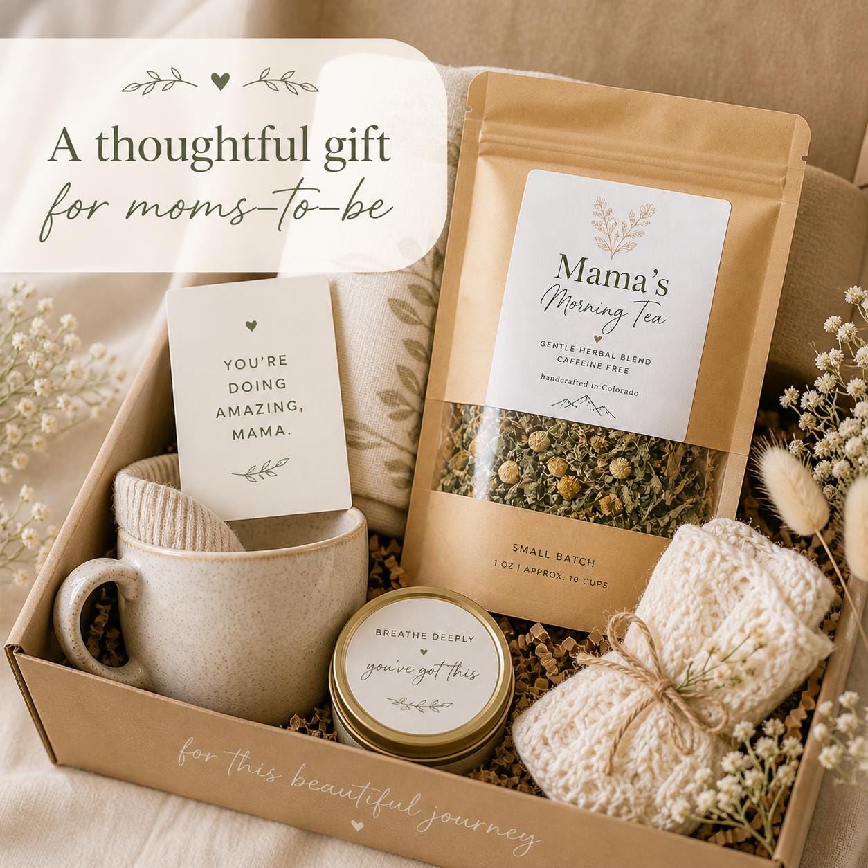 Mama’s Morning Tea – Gentle Herbal Tea with Mint, Lemon Balm & Ginger for Mom's To-Be