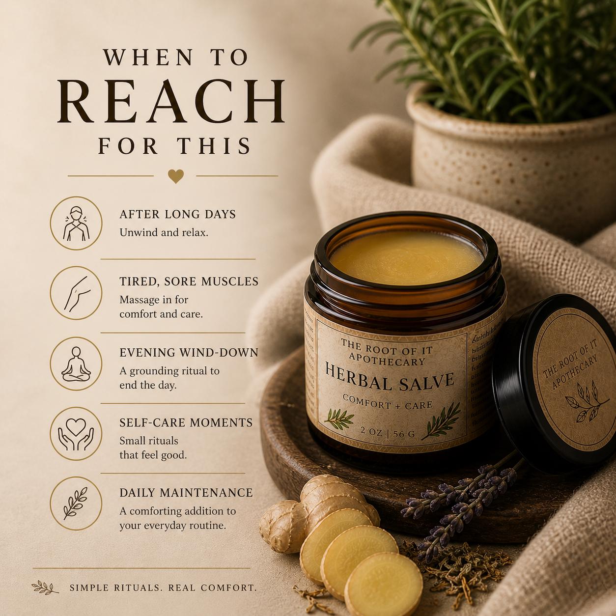 Arnica St. John’s Wort Calendula Herbal Salve | Warming Botanical Balm for Gentle Comfort