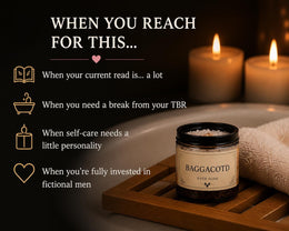 BookTok Bath Soaks NSFW | Naughty Acronym Collection | Romance Trope Self Care Gift | Spicy Reader Gift Set