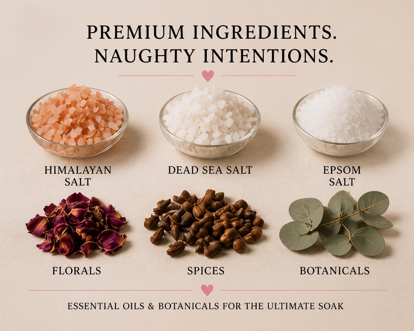 BookTok Bath Soaks NSFW | Naughty Acronym Collection | Romance Trope Self Care Gift | Spicy Reader Gift Set