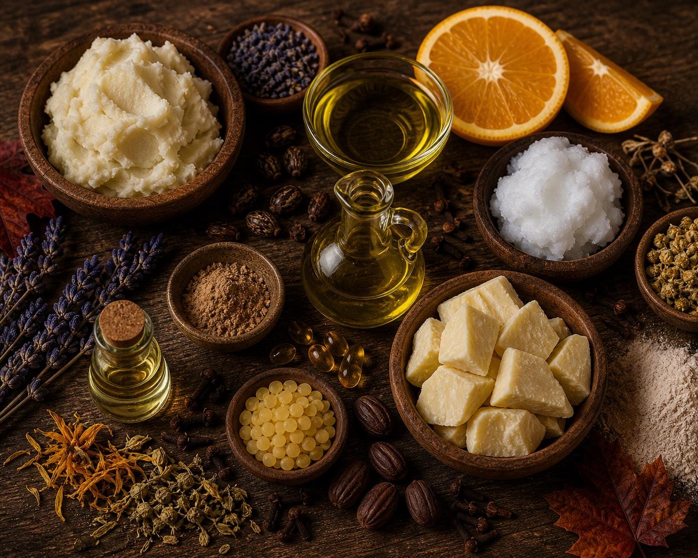 Orange Bergamot Clove Body Butter | Whipped Herbal Moisturizer | Citrus Spice Skin Care