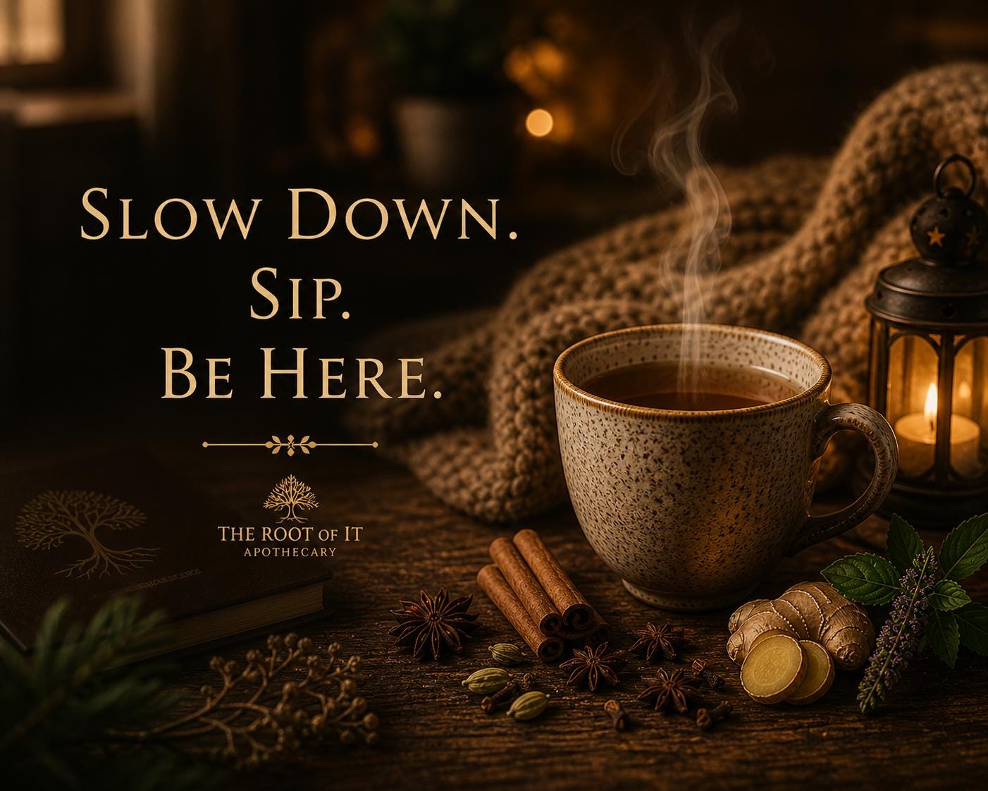 Warm Hug in a Mug Tea | Warming Spice Herbal Blend | Tulsi, Cardamom & Clove | Cozy Chai-Style Tea