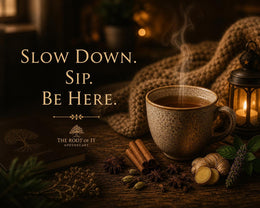 Warm Hug in a Mug Tea | Warming Spice Herbal Blend | Tulsi, Cardamom & Clove | Cozy Chai-Style Tea