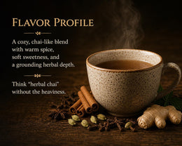 Warm Hug in a Mug Tea | Warming Spice Herbal Blend | Tulsi, Cardamom & Clove | Cozy Chai-Style Tea