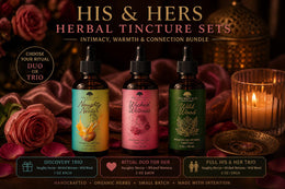 His & Hers Tincture Sets | Naughty Nectar, Wicked Wetness and Wild Wood | Herbal Couples Gift Bundle for Date Night or Anniversary Gift