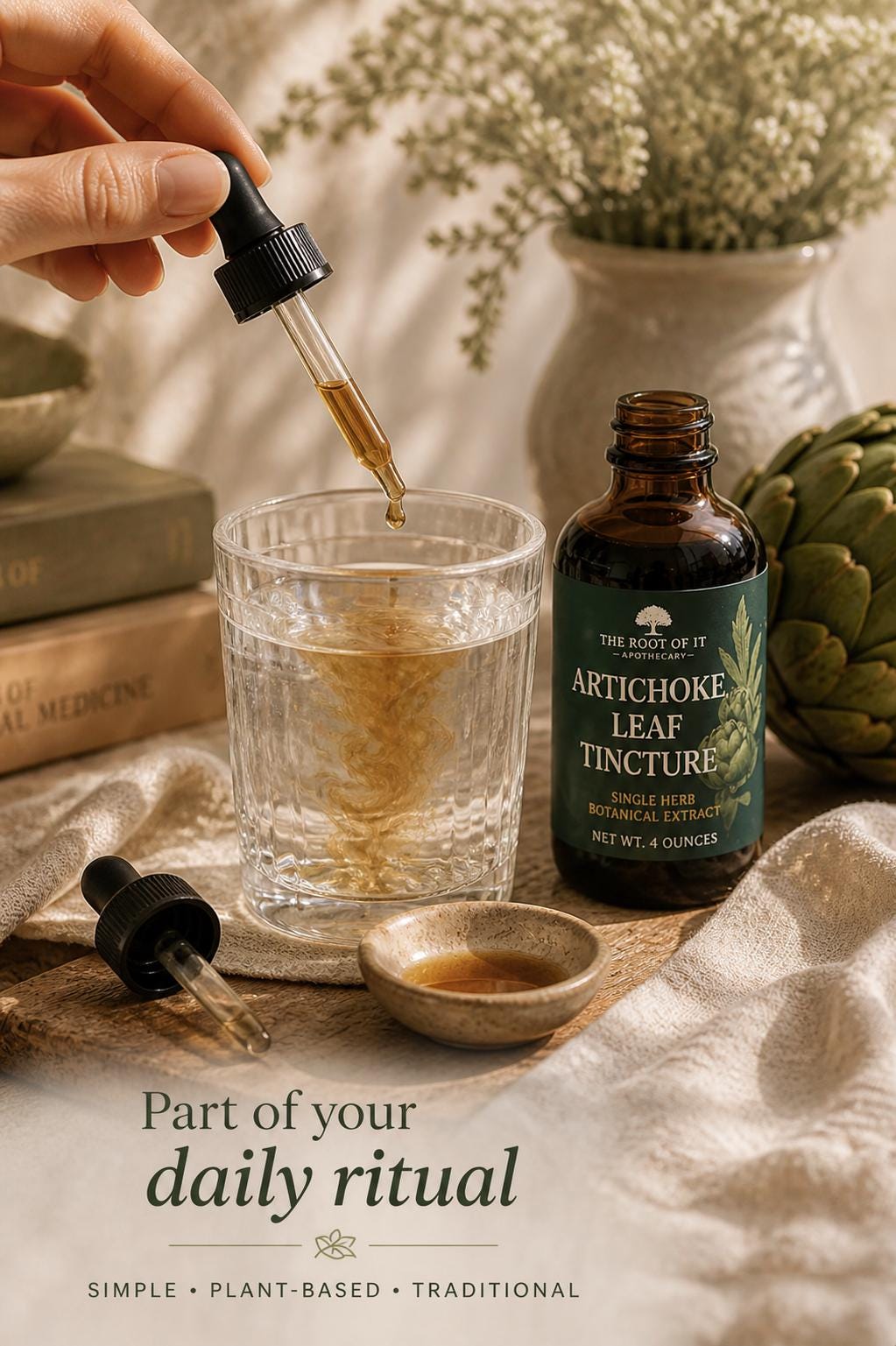 Artichoke Leaf Tincture | Herbal Bitter Extract | Traditional Botanical | Small Batch