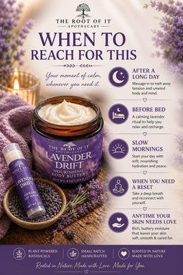 Lavender & Peppermint Herbal Body Butter • Ultra-Rich and Natural Moisturizer