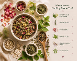 Cooling & Calming Tea Blend | Botanical Wellness Tea for Rest and Balance