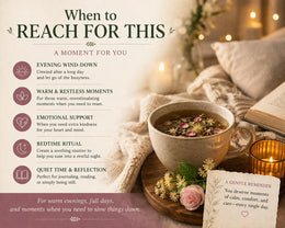 Cooling & Calming Tea Blend | Botanical Wellness Tea for Rest and Balance