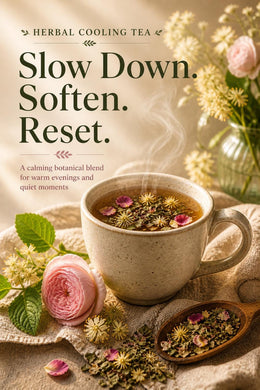 Cooling & Calming Tea Blend | Botanical Wellness Tea for Rest and Balance