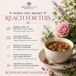 Focus Herbal Tea | Bright Botanical & Caffeine-Free Blend