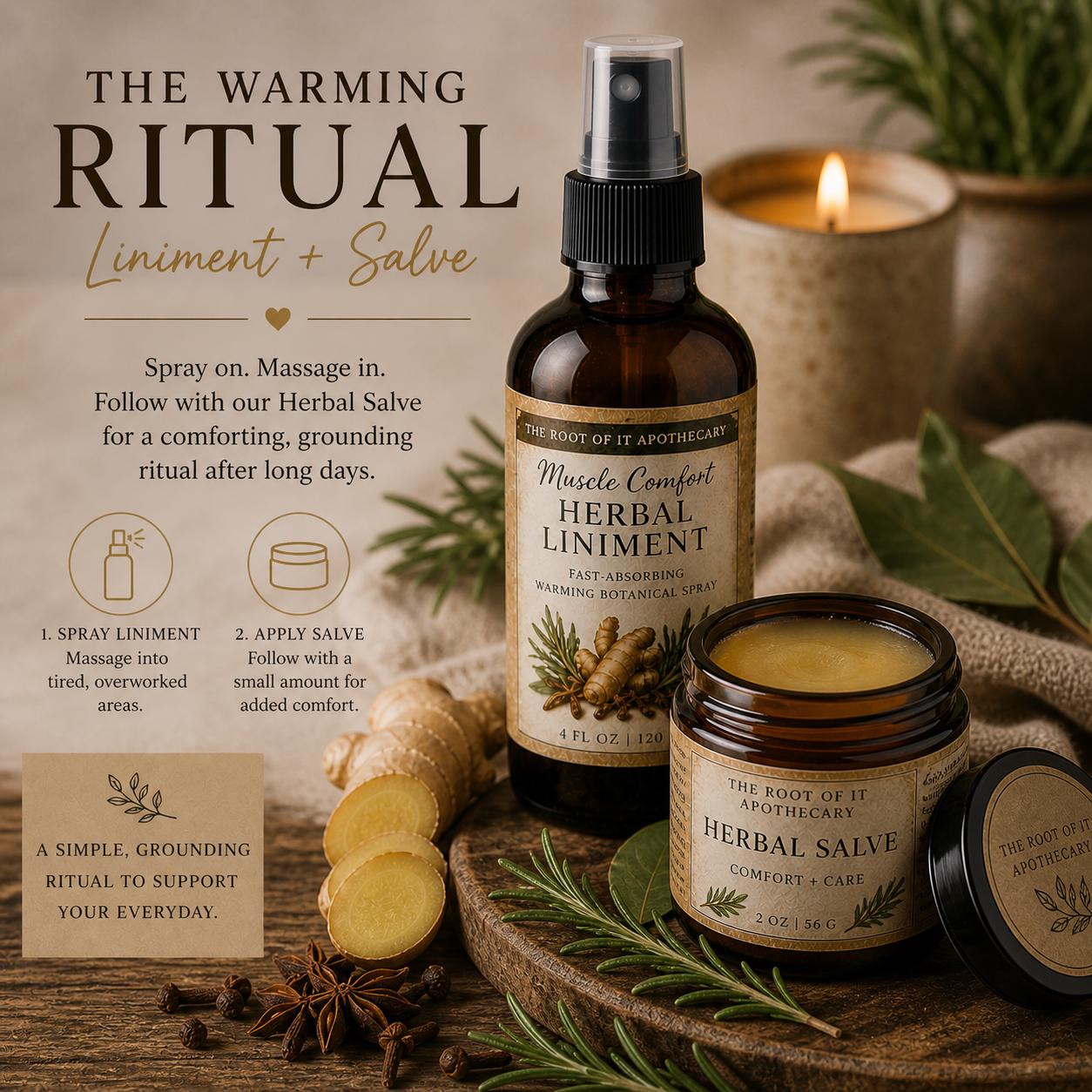 Arnica St. John’s Wort Calendula Herbal Salve | Warming Botanical Balm for Gentle Comfort