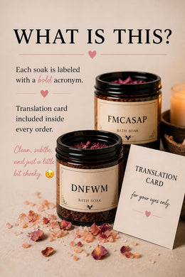 BookTok Bath Soaks NSFW | Naughty Acronym Collection | Romance Trope Self Care Gift | Spicy Reader Gift Set