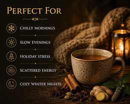 Warm Hug in a Mug Tea | Warming Spice Herbal Blend | Tulsi, Cardamom & Clove | Cozy Chai-Style Tea