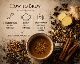 Warm Hug in a Mug Tea | Warming Spice Herbal Blend | Tulsi, Cardamom & Clove | Cozy Chai-Style Tea
